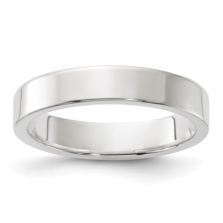 Sterling Silver 4mm Lightweight Flat