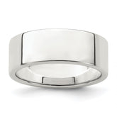 Sterling Silver 7mm Lightweight Flat