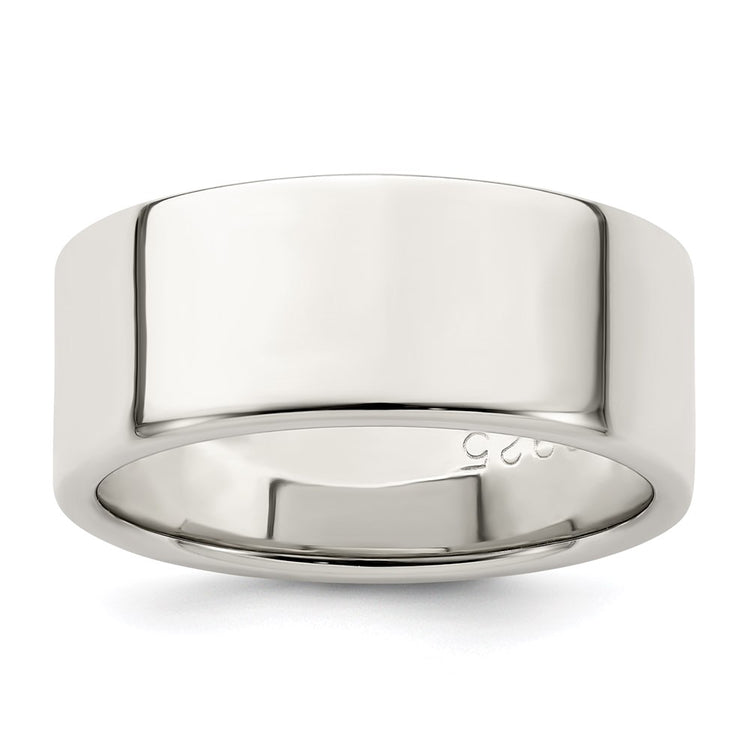 Sterling Silver 8mm Lightweight Flat