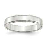 Sterling Silver 4mm Flat with Step Edge