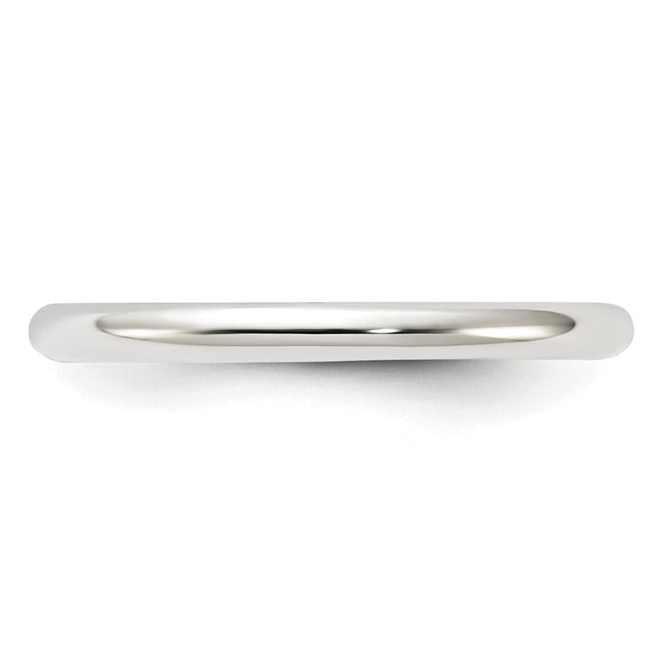 Sterling Silver 2mm Half Round