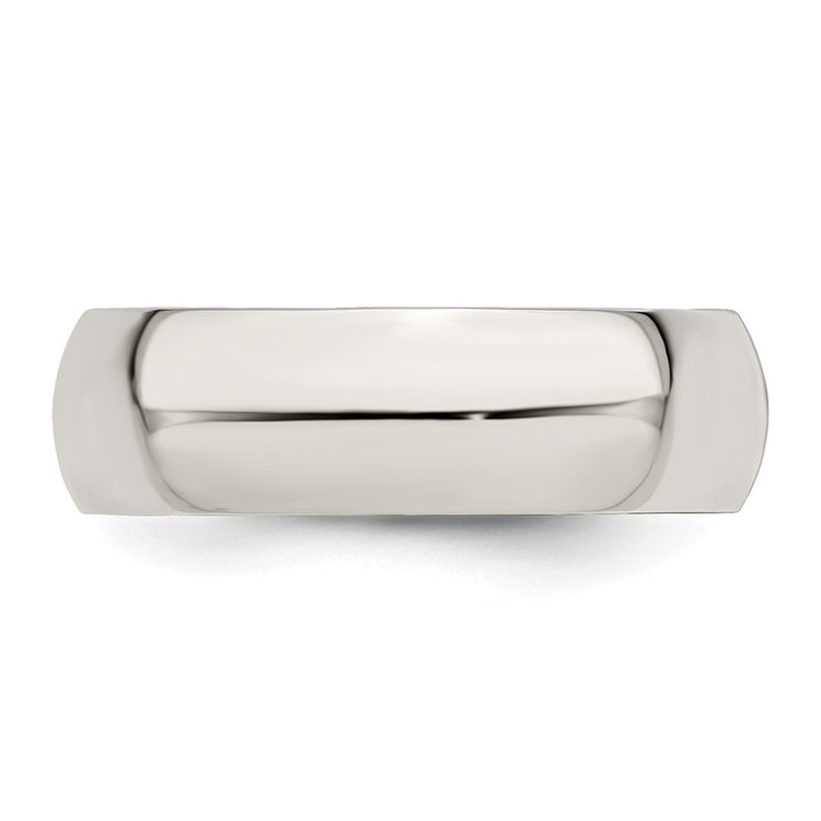 Sterling Silver 7mm Half Round