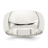 Sterling Silver 9mm Half Round