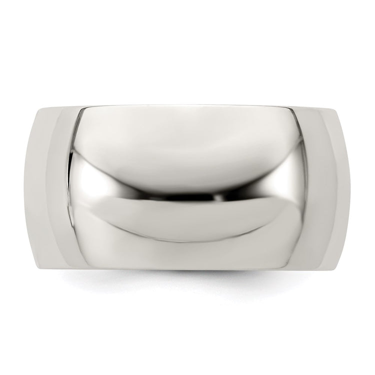 Sterling Silver 10mm Half Round