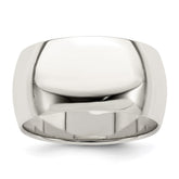 Sterling Silver 10mm Half Round