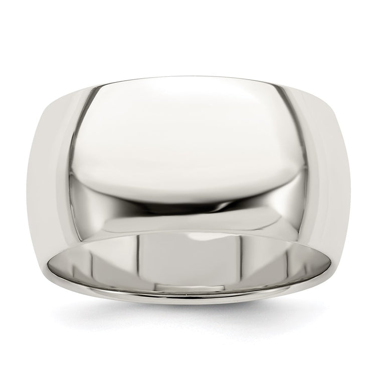 Sterling Silver 10mm Half Round