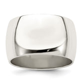 Sterling Silver 12mm Half Round