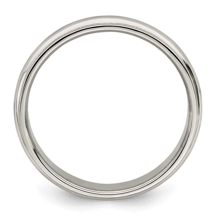 Sterling Silver 4mm Half Round Milgrain