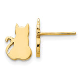 14K Cat Earrings