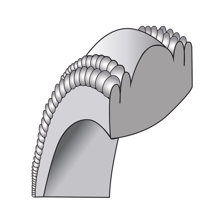 Sterling Silver Rhodium 6mm Comfort Fit Double Milgrain