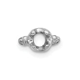 14k White Gold Head Holds up to 2.75mm for X864 Add-a-Diamond Bracelet