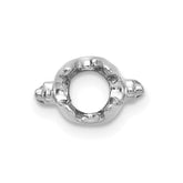14k White Gold Head Holds up to 3.25mm for X900/X901 Add-a Diamond Bracelet