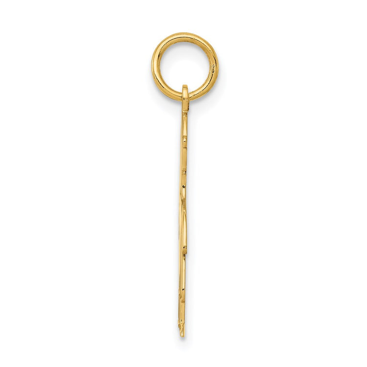 14k .018 Depth Engravable Boy Charm