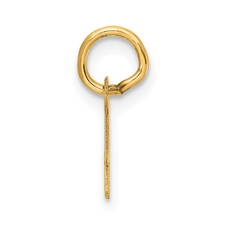 The Initial Pendant 'A' — 14K Yellow Gold, Small Script