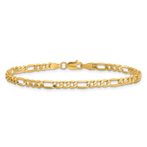 10k 3.5mm Semi-Solid Figaro Chain