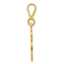 10k Large Filigree Initial G Pendant