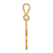 10k Large Filigree Initial P Pendant