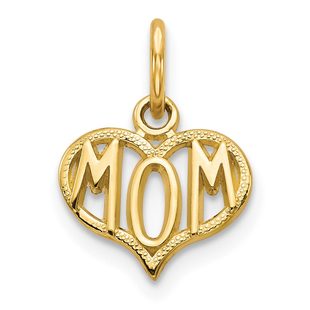 10K MOM in Heart Charm