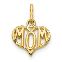 10K MOM in Heart Charm