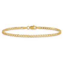 10k 2.2mm Flat Beveled Curb Chain