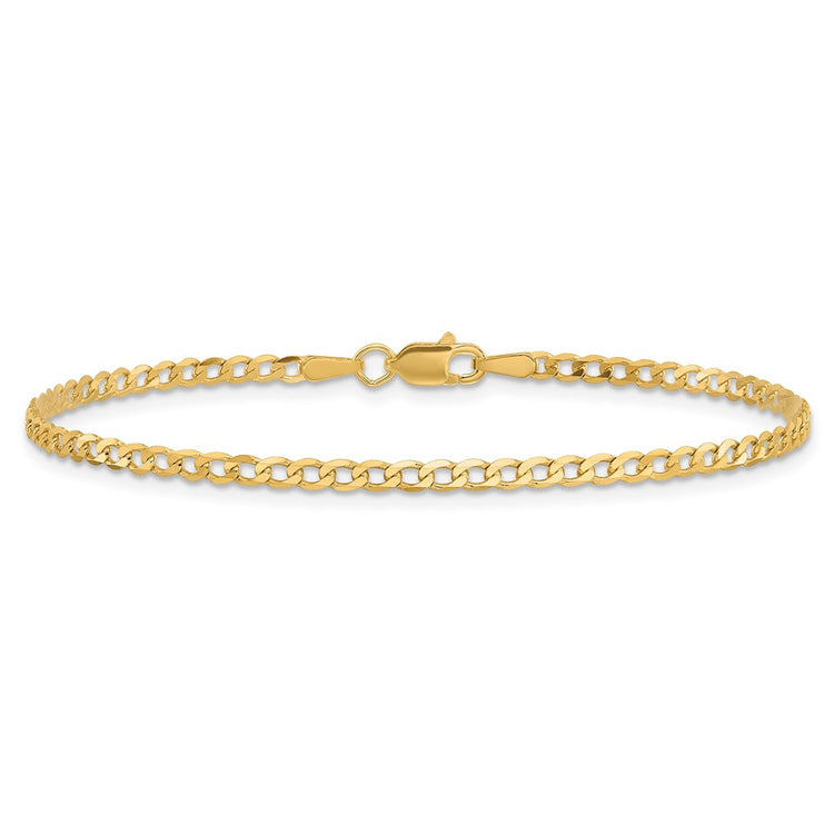 10k 2.2mm Flat Beveled Curb Chain