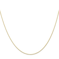 10k .5mm Carded Cable Rope Chain