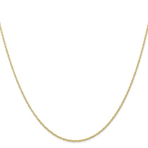 10k .7mm Carded Cable Rope Chain