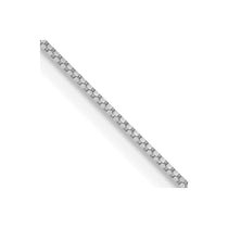 10K White Gold .7mm Box Chain