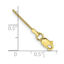 10k 1mm Parisian Wheat Chain Anklet