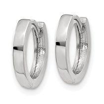 10k White Gold Hinged Hoop Earrings