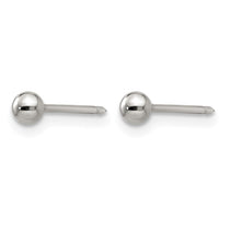 Inverness Stainless Steel Polished 3mm Ball Post Piercing Earrings