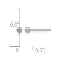 Inverness Stainless Steel Polished 3mm Ball Post Piercing Earrings