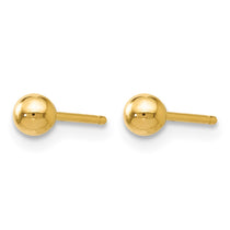 14K Polished 3mm Ball Post Earrings