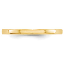 10k Yellow Gold 2mm Lightweight Flat Wedding Band