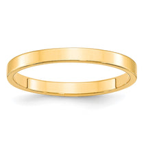 10k Yellow Gold 2.5mm Lightweight Flat Wedding Band