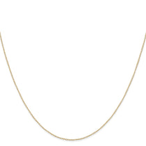 14K 20 inch Carded .42mm Curb with Spring Ring Clasp Chain