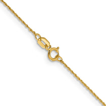 14K .8mm Loose Rope Chain