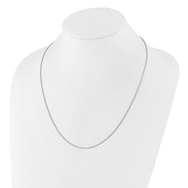 Sterling Silver RH-plated Adjustable 1.2mm Popcorn Chain