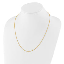 Sterling Silver Adjustable Gold-plated 1.3mm Spiga Chain