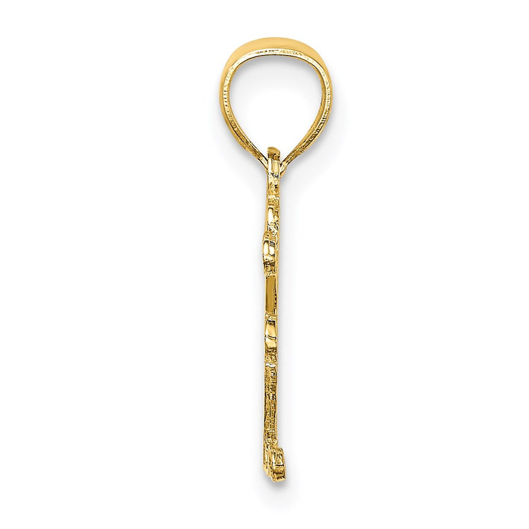 14k BEST MOM Charm