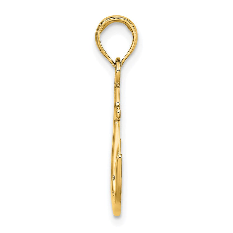 14k Anchor Pendant