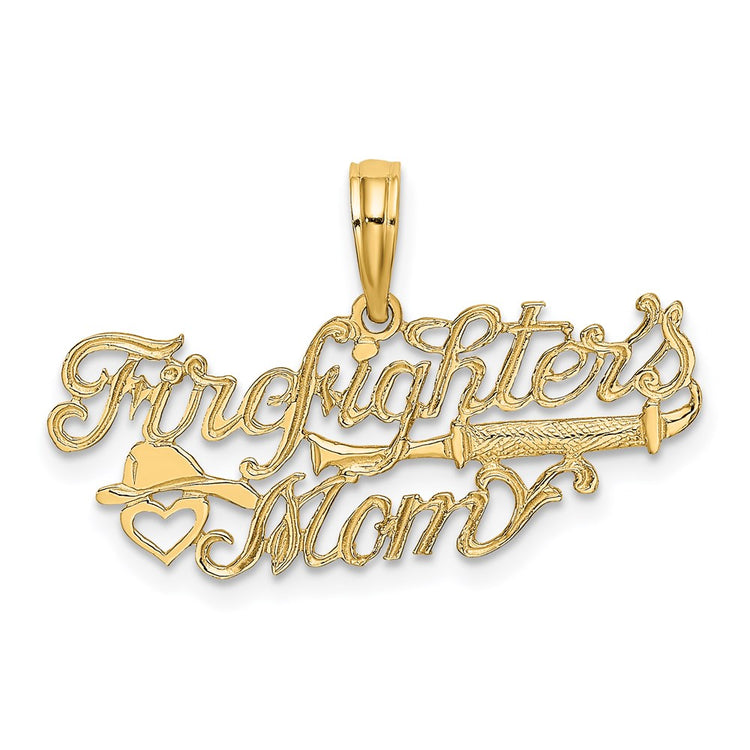 14k FIREFIGHTER'S MOM Charm