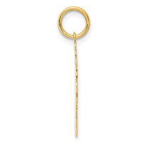 14k Plain Polished Small Girl Charm