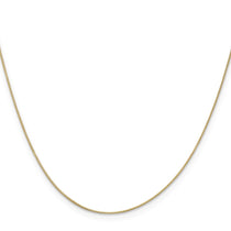 14K 16 inch .5mm Box with Spring Ring Clasp Chain