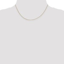 14K 16 inch .5mm Box with Spring Ring Clasp Chain