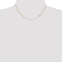 14K 16 inch 1.1mm Baby Rope with Spring Ring Clasp Chain