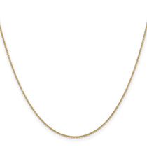 14K 20 inch .9mm Cable with Spring Ring Clasp Chain