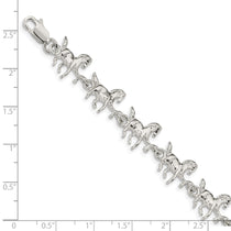 Sterling Silver Horses Bracelet