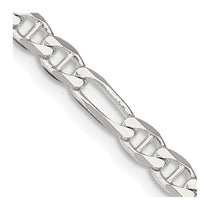 Sterling Silver 3.75mm Figaro Anchor Chain