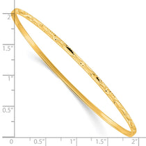 Diamond-cut bangle close-up